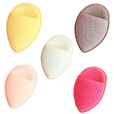 5 Pcs Water Droplet-shaped Gentle Exfoliating Facial Sponges Reusable Makeup Puff