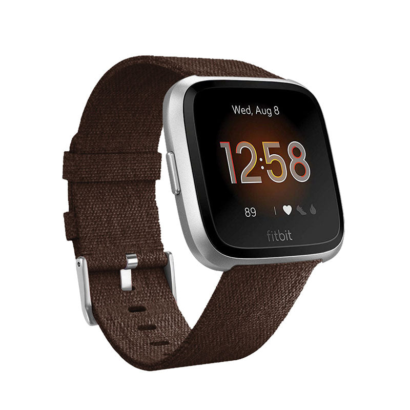 FB Watch Band Quick Release Replacement Wristband Breathable Strap For Fitbit Versa/Fitbit Versa 2/Fitbit Versa Lite For Women-Browm