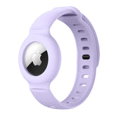 Apple Airtags Watch Strap Silicone Protective Sleeve-Lilac