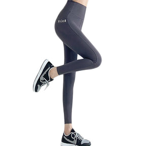 Womens Leggings High Waisted with Pockets Yoga Pants for Spring Fall-Grey