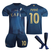 Riyadh Away Jersey MANE #10 Soccer Jersey Kids Adult 3-Pieces Jersey Kits