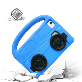 Wheel Samsung Tablet Tablet Case For 8.0inch Tab A 3 4 E/8.7inch Tab A7lite Shockproof Stand Cover With Handle Stand-Blue
