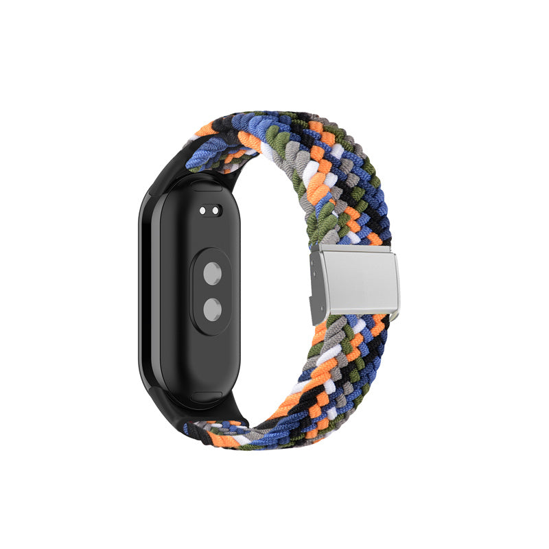 Nylon Braided Strap Adjustable Stainless Steel Buckle for Mi 8-13