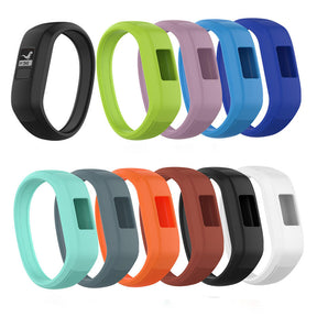 Soft Silicone Replacement Watchband for Garmin Vivofit JR Band for Kids Women Men-White