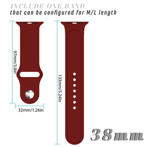 Sport Band Watch Band For iWatch Series-Wine Red