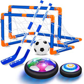 2-in-1 Hover Hockey Soccer Ball Kids Toys Set LED Light Air Soccer Sport Toys