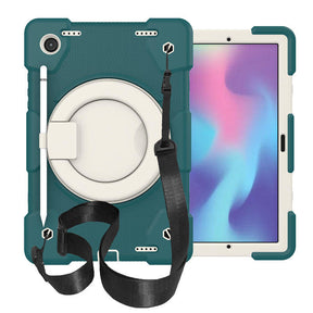 Tab A 8 X200/X205 Samsung Tablet Case with 360¡ãSwivel Stand-Blackish Green