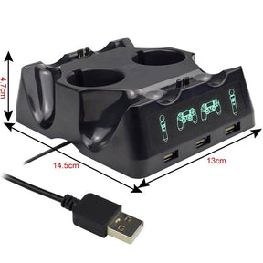 PS4 Controller Charger Station with LED Indicator