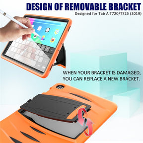 Shock Wave Kickstand Case Anti-Fall Protection For Samsung Tab S5E 10.5 T720/T725(2019)-Orange