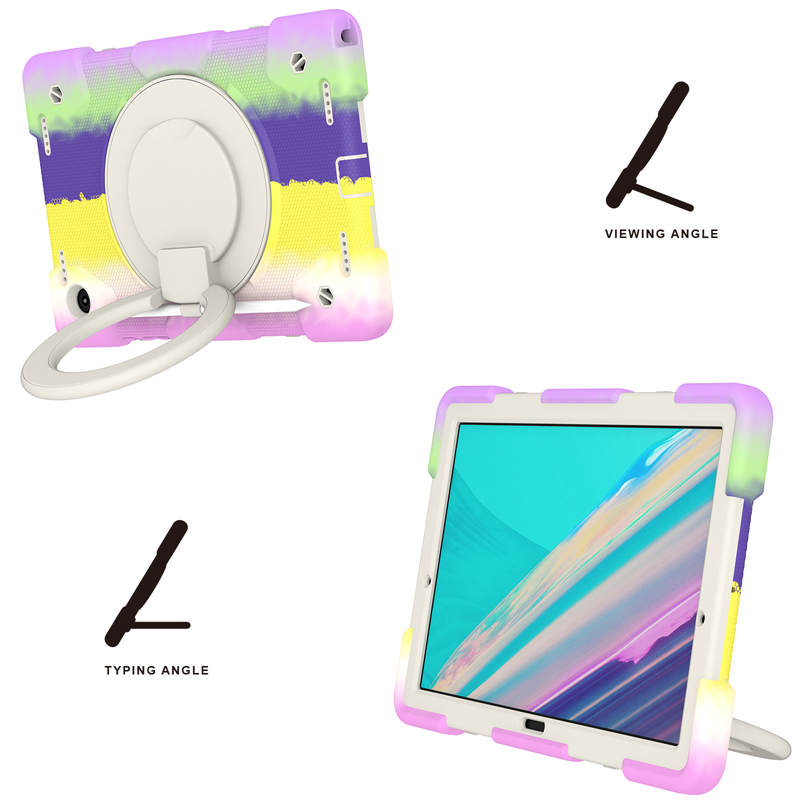 Tab A 8 X200/X205 Samsung Tablet Case with 360¡ãSwivel Stand-Colorful Purple