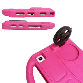 Wheel Samsung Tablet Case For Tab S P6 Lite/A7 (2020)/S5E (2019) Shockproof Stand Cover With Handle Stand-Rose