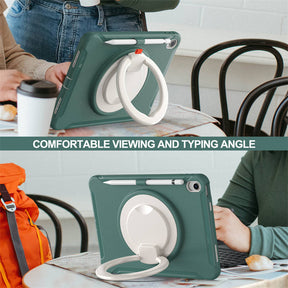 Tablet Case For iPad 10th Full Body Protection with 360¡ã Stand Portable-JadeGreen