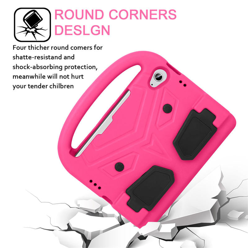 Sparrow iPad Case Kids Safe Shockproof Handle Stand Cover For Mini6-Pink