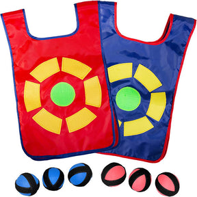 2 Players Set Dodgeball Game with 2 Vests 6 Balls for Boys and Girls