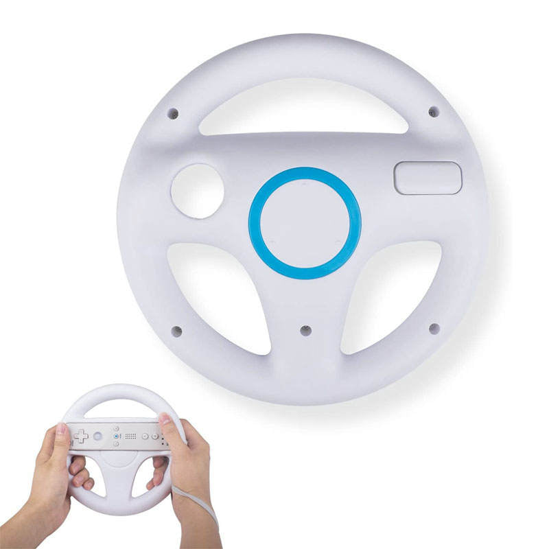 Mario Kart Steering Wheels for Nintendo Wii Mario Kart Tank-White