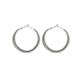 Simple Round Hoop Earrings for Women Girls