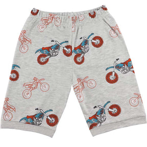 Little Boys Summer Pajamas 2 Pieces Cotton Toddler Sleepwear for Boys Size 2-7T-Motorcycle