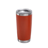 20oz Stainless Steel Insulated Coffee Tumbler with Lid for Hot Cold Drinks-Orange Red