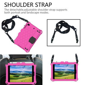 Hive iPad Case For iPad Mini 1/2/3/4/5 Durable Stand Cover With Shoulder Strap-RoseBlack