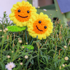 Smiley Shaking Sunflower Car Dashboard Decoration-Double Headed