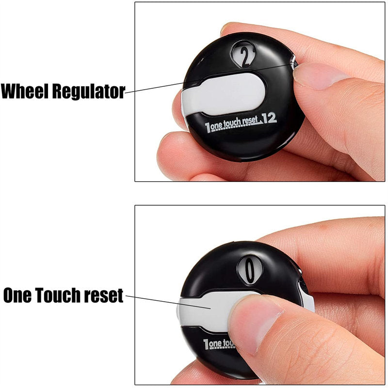 Mini Golf Stroke Counter Scoring Keeper up to 12 Shot Score for Golf Accessories-Black
