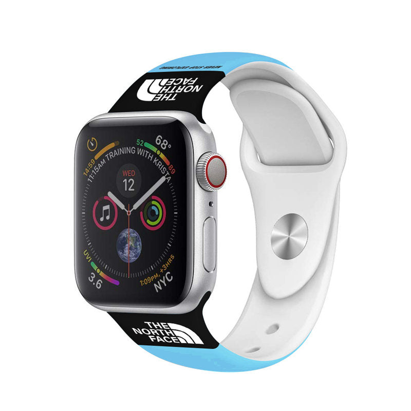 Sports Band Soft Silicone Breathable Waterproof for Apple Watch-Blue