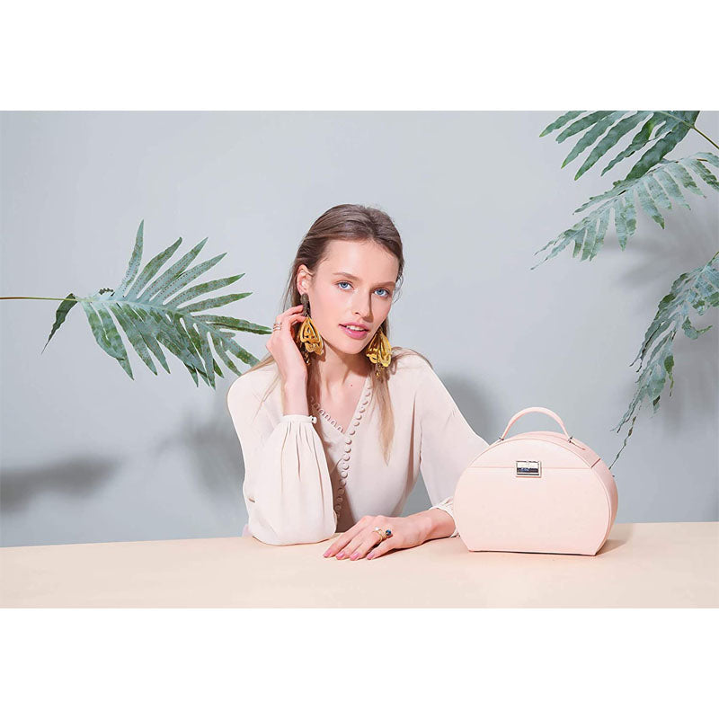 Princess Style Jewelry Box Multi-layer Large Capacity Fabulous Girls Gift-Cherry Pink