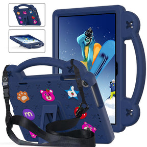 Strawberry Tablet Case with Handle Stand Full Protection Cover for Huawei MatePad T10s 10.1/ T10 9.7 Inch-NavyBlue