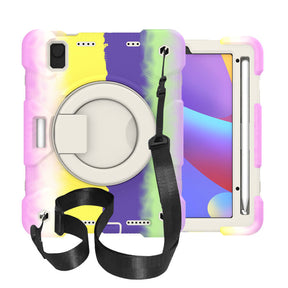 iPad Case For iPad Mini 6 with 360¡ãSwivel Stand-Colorful Purple