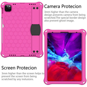 Hive iPad Case For iPad Pro11/Air4/Air5 10.9 Durable Stand Cover With Shoulder Strap-RoseBlack