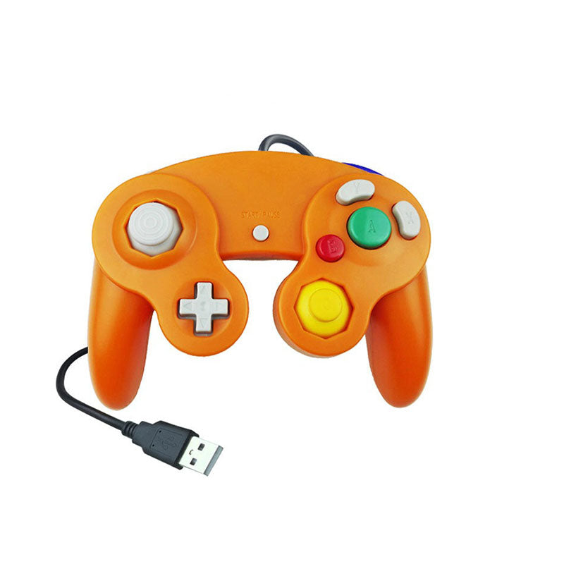 Classic Wired Controller Gamepad for Wii NGC PC MAC-Orange