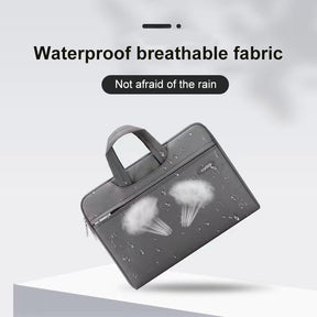 3Pcs Laptop Sleeve Carrying Bag Durable Water Resistant Computer Handbag-Grey