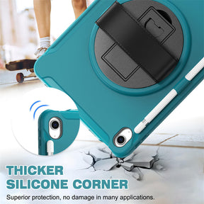 Tablet Case For iPad 10th with 360¡ã Kickstand/Hand Strap Shockproof-Blue1