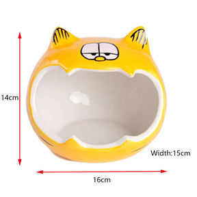 Small Animal Ceramic House Summer Cool Hideout-YellowCat