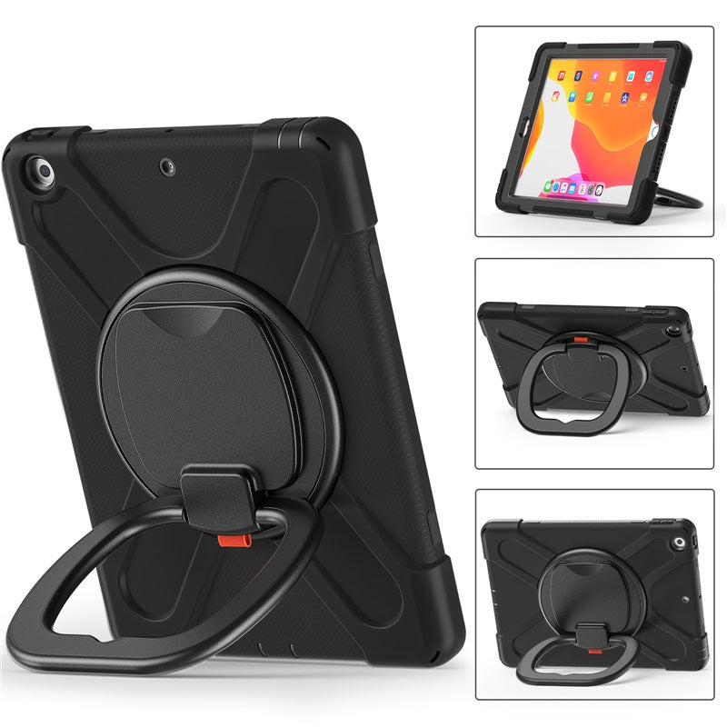 B-OnePiece iPad Case+Neck Strap For iPad Mini 1/2/3/4/5/6-Black&Black