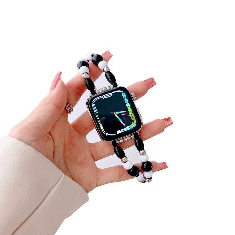 Fashion Beaded Watch Strap Bracelet Replacement for Apple Watch-3