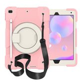 iPad Case For iPad 10.2 with 360¡ãSwivel Stand-Cherry Blossom Powder