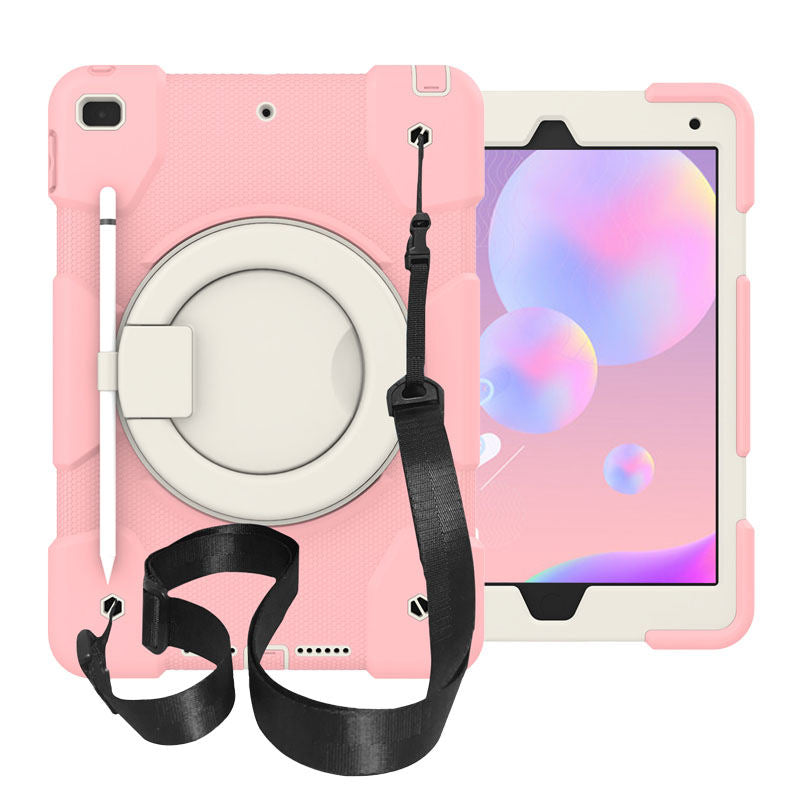 iPad Case For iPad 10.2 with 360¡ãSwivel Stand-Cherry Blossom Powder