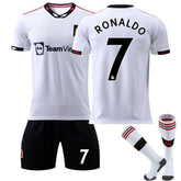 RONALDO #7 Manchester United Away Jersey 2022/23 Soccer Jersey Kit For Adult Kids