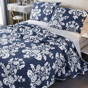 3Pcs Set Bedspread Coverlet Set Comforter Patchwork Quilt for Queen Size