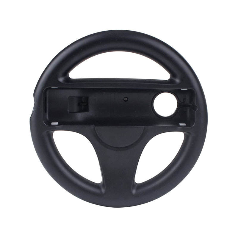 2Pcs Mario Kart Steering Wheels for Nintendo Wii Mario Kart Tank-Black