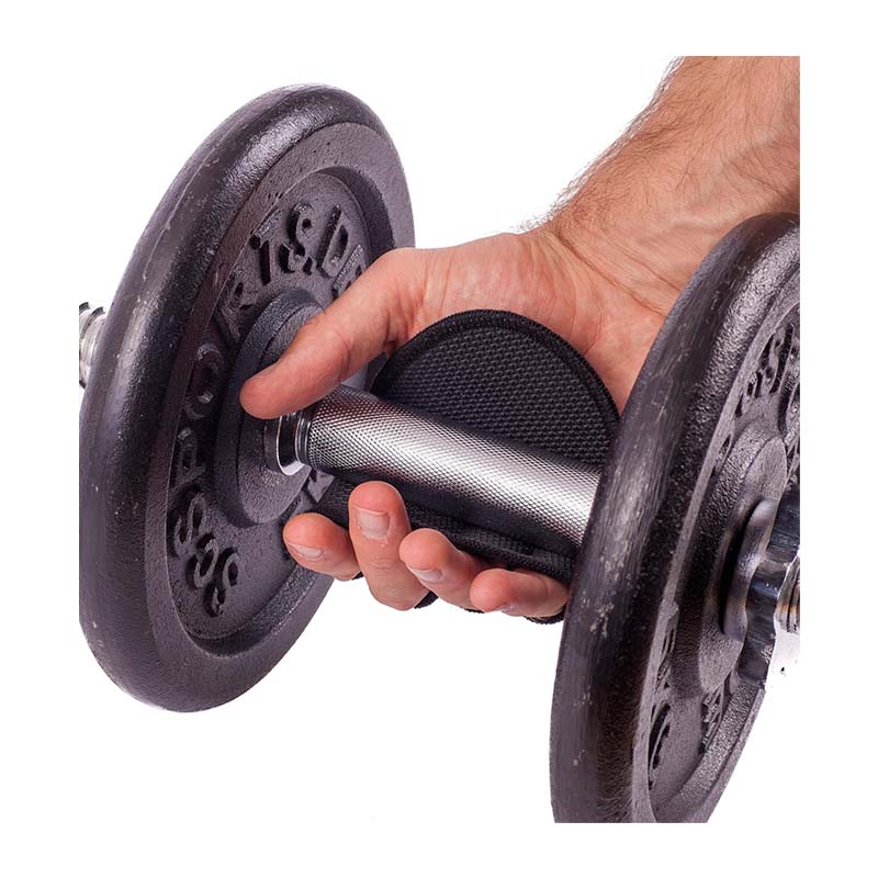 Neoprene Half Finger Gloves Grip Pad Weightlifting Gym Workout Breathable Gloves-Black