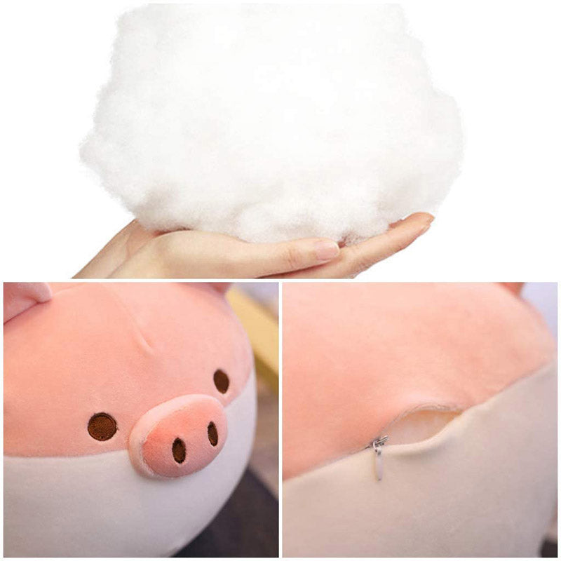 Soft Fat Pig Plush Hugging PillowCute Piggy Stuffed Animal Doll Toy Gifts for Bedding Kids Birthday-Pink