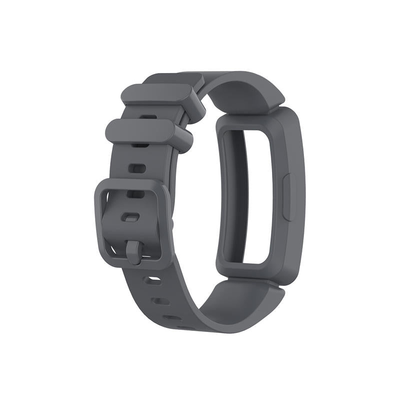 Silicone Watch Band For Fitbit Inspire/Inspire HR/ACE 2-Dark Gray
