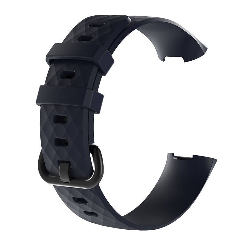 Watch Band For Fitbit Charge 3 Smart Watch Replacement Accessories-Navy Blue