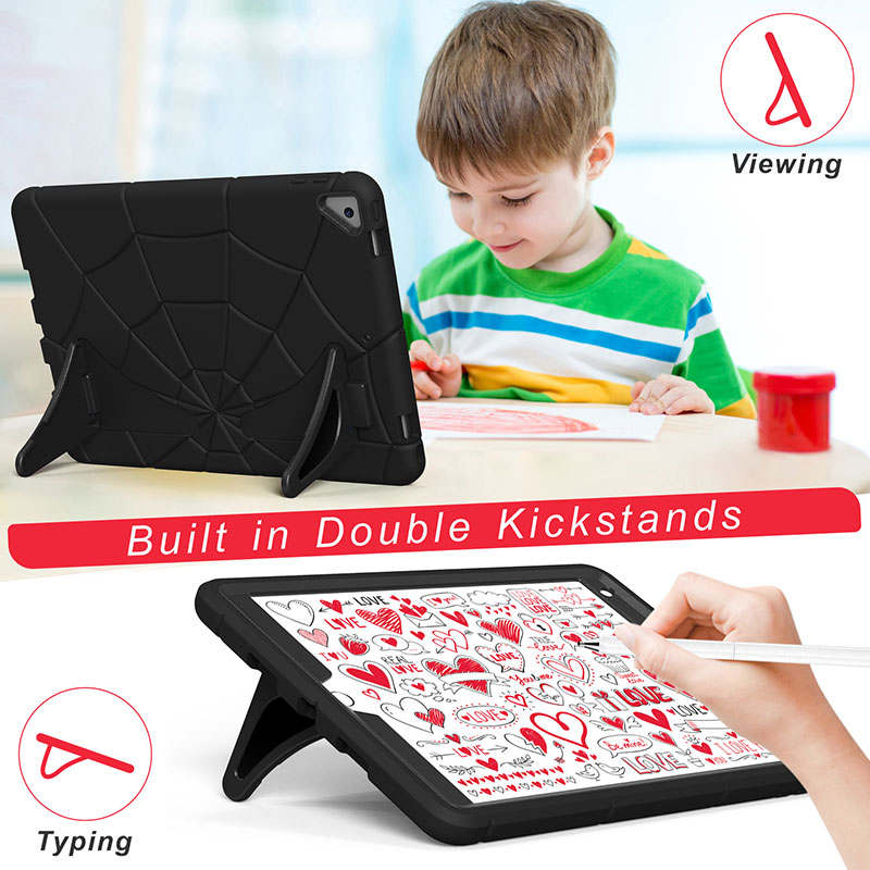 Spiderman iPad Case with Kickstand for ipad 10.2 Inch 2021/2020/2019-Black