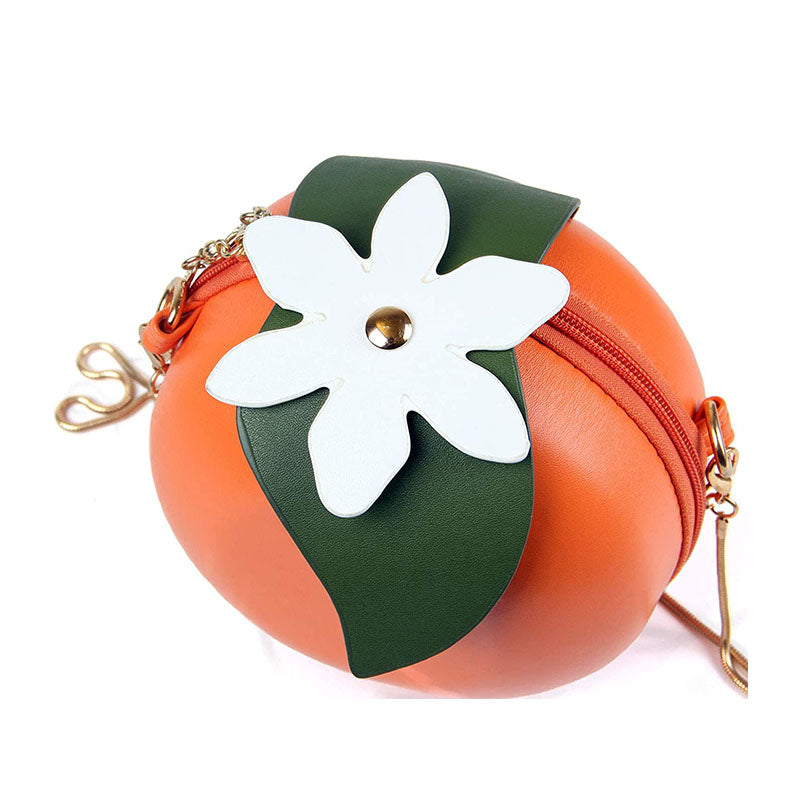 New Cute Fruits Orange Crossbody Bags Chain Shoulder Bag