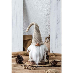 Holiday Gnome Christmas Elf Decoration Ornaments Thanks Giving Day Gifts -White