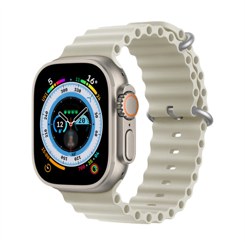 Sport Ocean Bands Compatible with Apple Watch 8 Ultra-Starlight