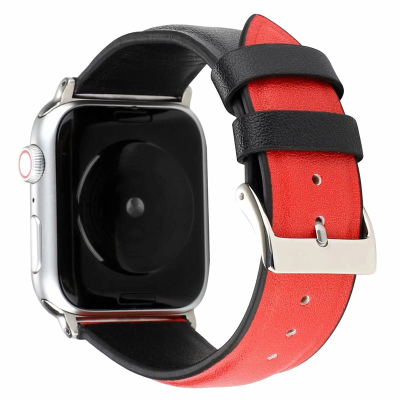 Cartoon Leather Watch Band for Apple Watch Series SE/6/5/4/3/2/1-B